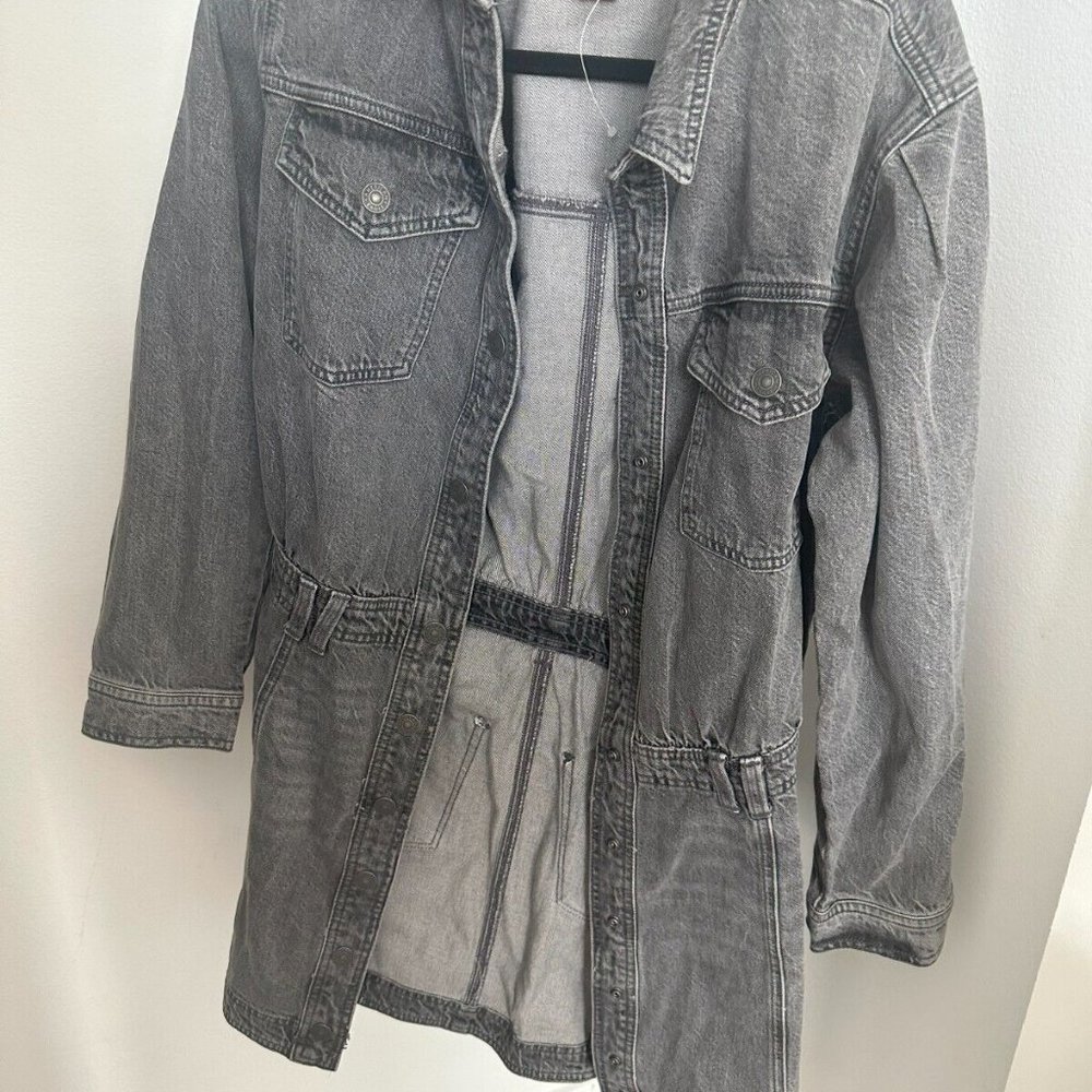 American Eagle Womens Denim Skirt Medium Light Black